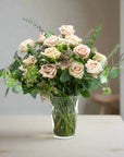 Blush Long Stem Roses from Green Fresh Florals + Plants