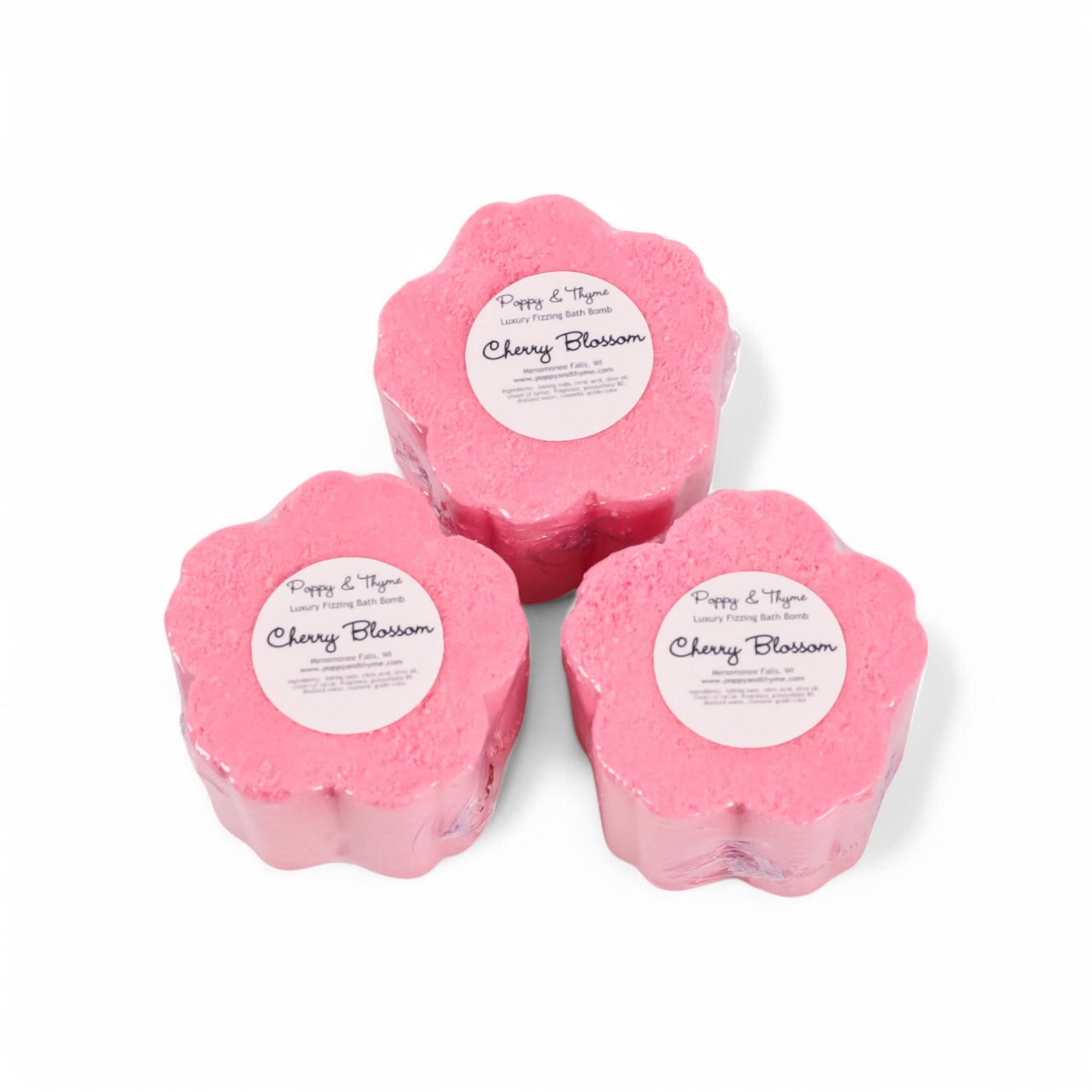 Cherry Blossom Mini Bath Bomb from Green Fresh Florals + Plants
