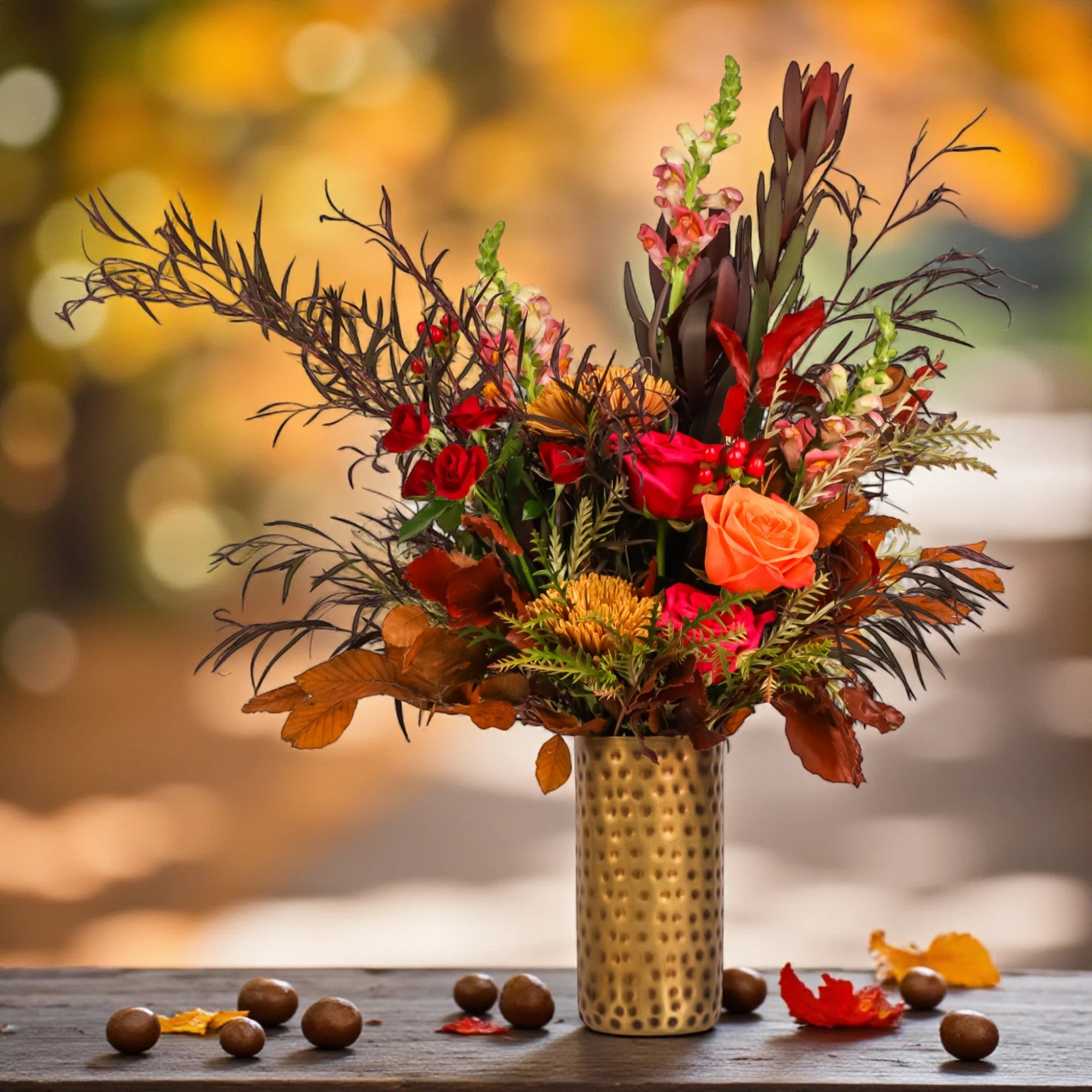 Deluxe Bronze Harvest Floral from Green Fresh Florals + Plants