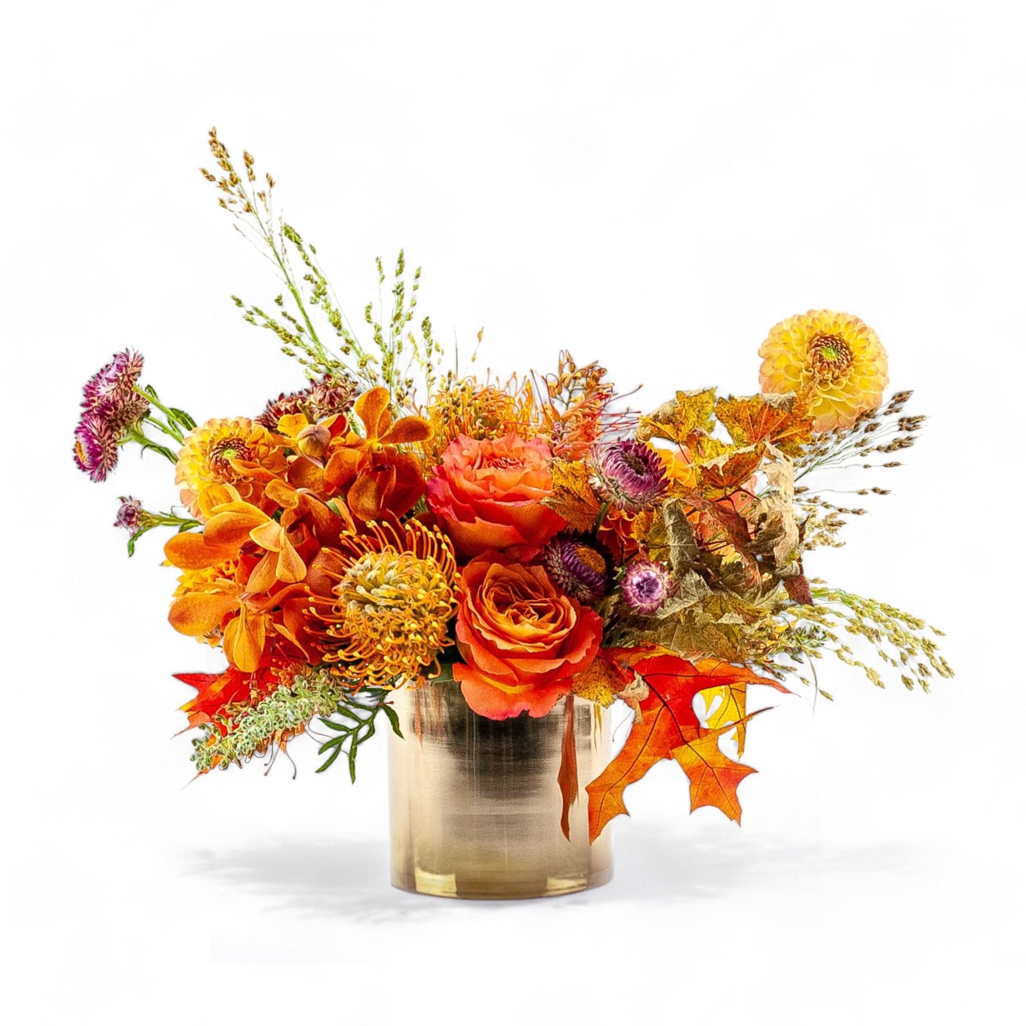 Golden Orange Celebration Floral