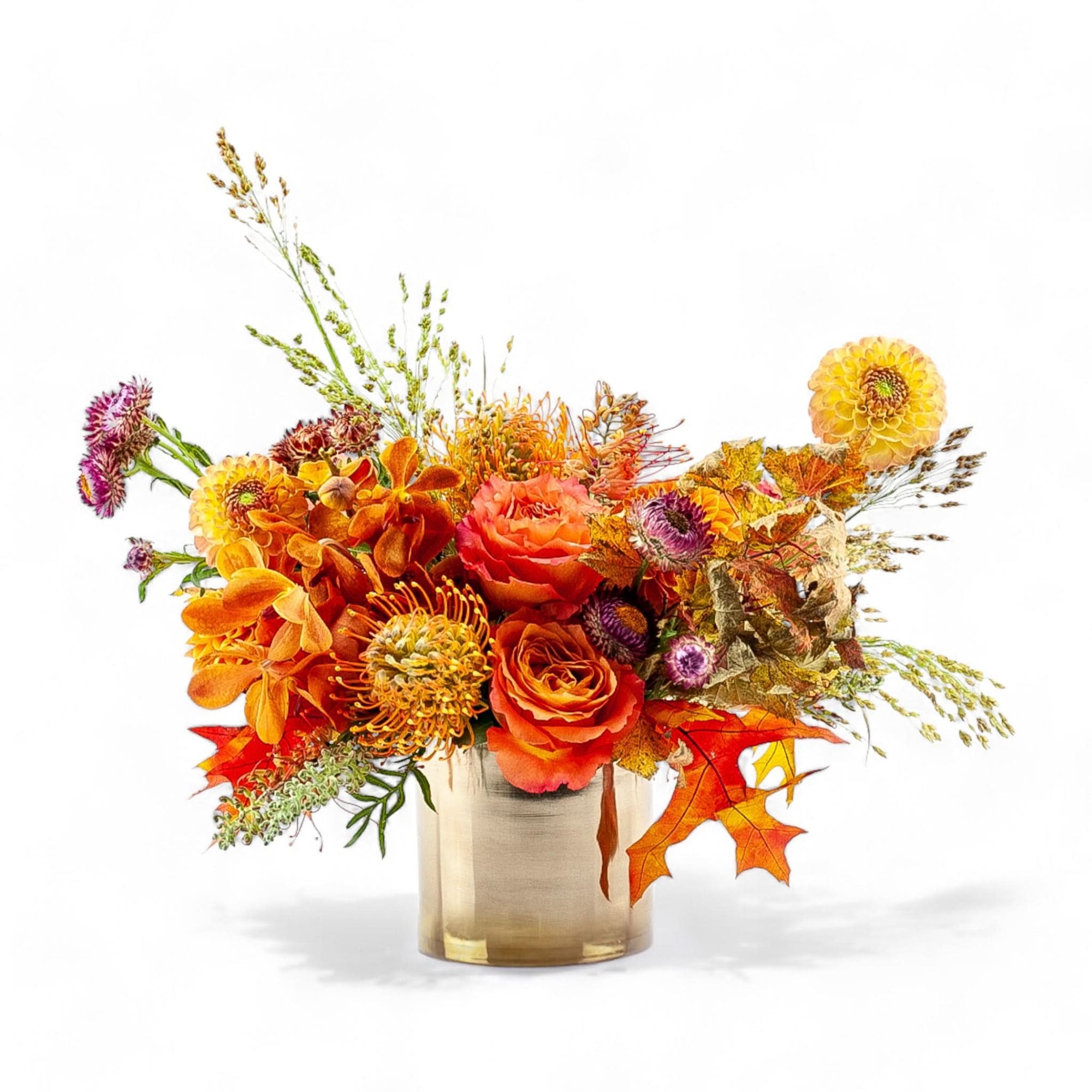 Golden Orange Celebration Floral