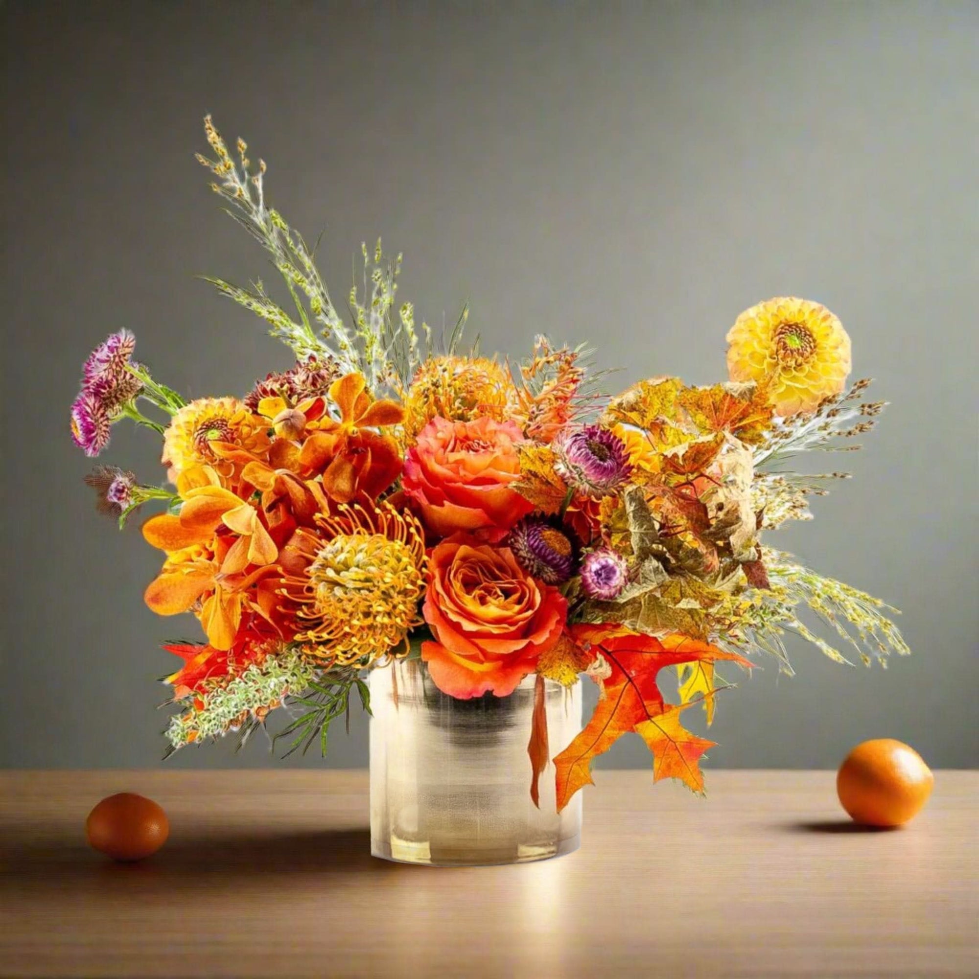 Golden Orange Celebration Floral
