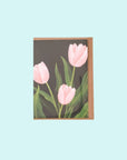 Mini Valentine's Day Card-Blush Tulips from Green Fresh Florals + Plants