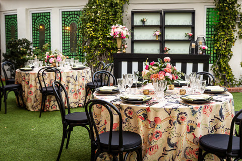 Modern Vintage Backyard Celebration from Green Fresh Florals + Plants