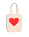 Red Heart Canvas Tote from Green Fresh Florals + Plants