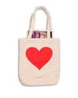 Red Heart Canvas Tote from Green Fresh Florals + Plants