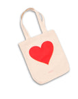 Red Heart Canvas Tote from Green Fresh Florals + Plants