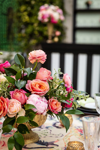 Vintage Modern Backyard Celebration from Green Fresh Florals + Plants