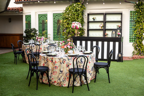 Vintage Modern Backyard Celebration from Green Fresh Florals + Plants
