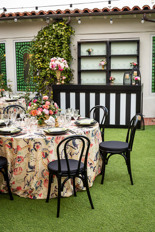 Vintage Modern Backyard Celebration from Green Fresh Florals + Plants