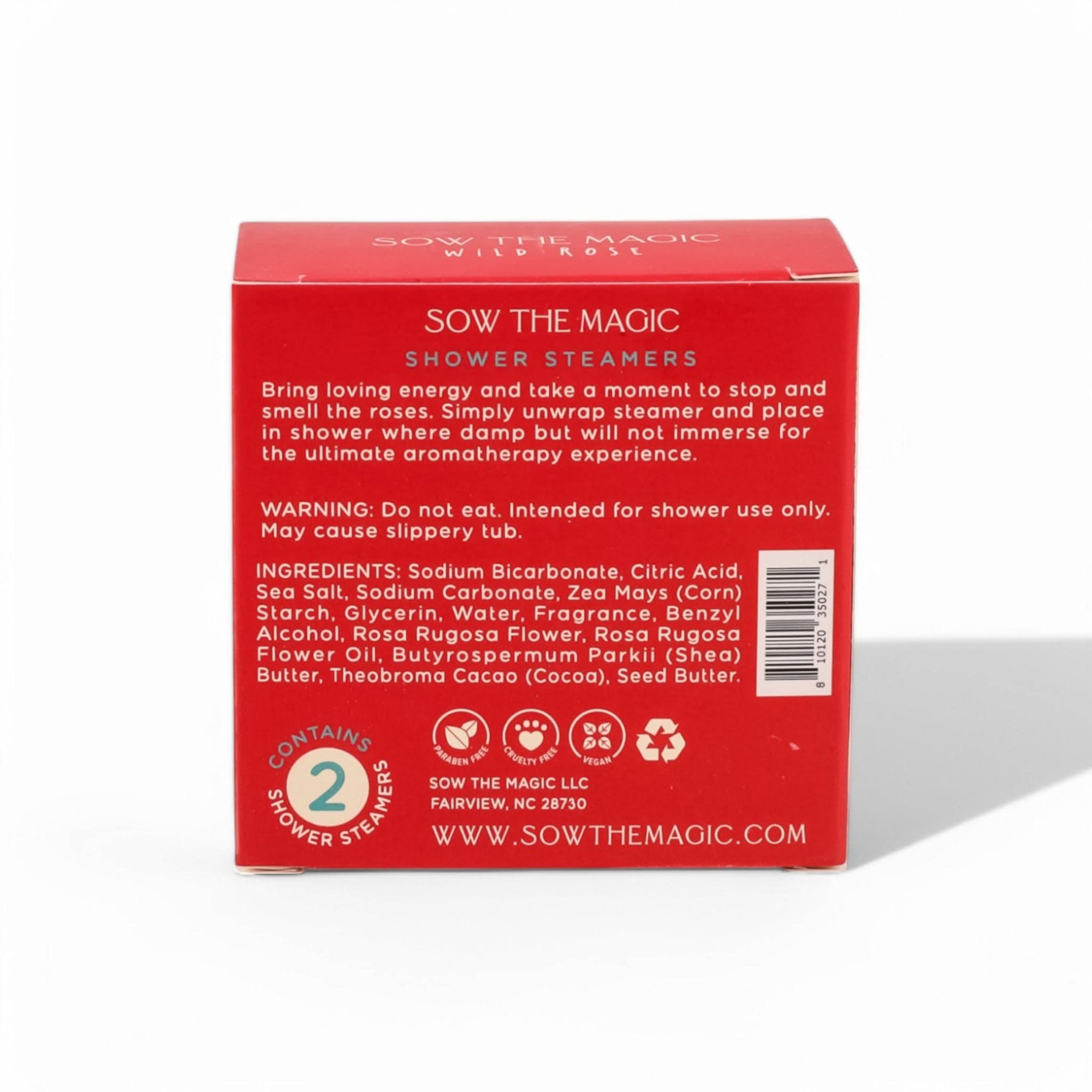 Wild Rose Shower Steamer from Green Fresh Florals + Plants