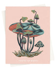 You're So Magic Mushroom Card, Pink Card on White Background from Green Fresh Florals + Plants