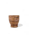 Aroon Lined Rattan Basket - Green Fresh Florals + Plants