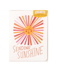 Deluxe Sending Sunshine Card - Green Fresh Florals + Plants