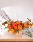 Farmhouse Floral Centerpiece - Green Fresh Florals + Plants