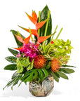 Hilo Beauty Designer Floral - Green Fresh Florals + Plants