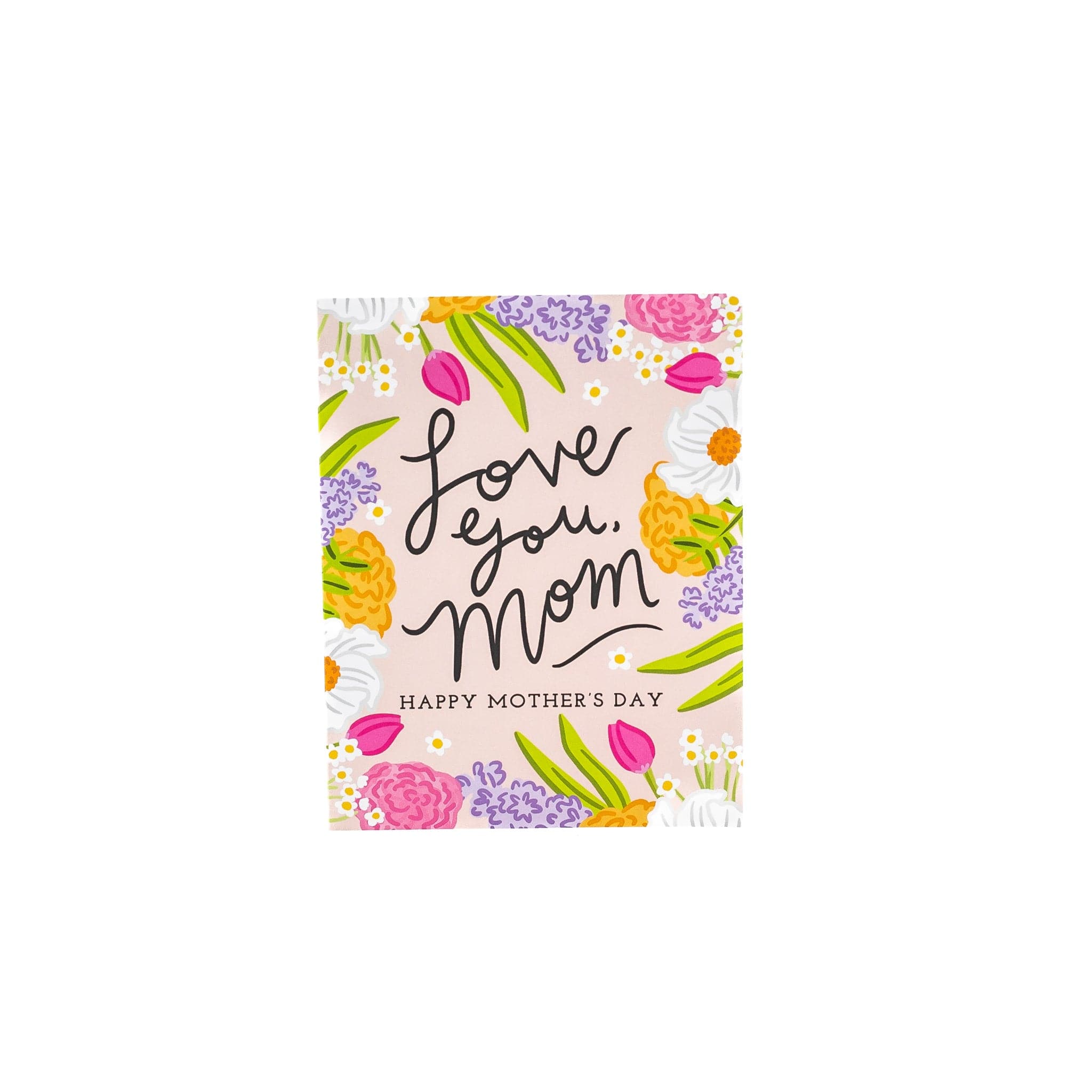 Love You Mom Card - Green Fresh Florals + Plants