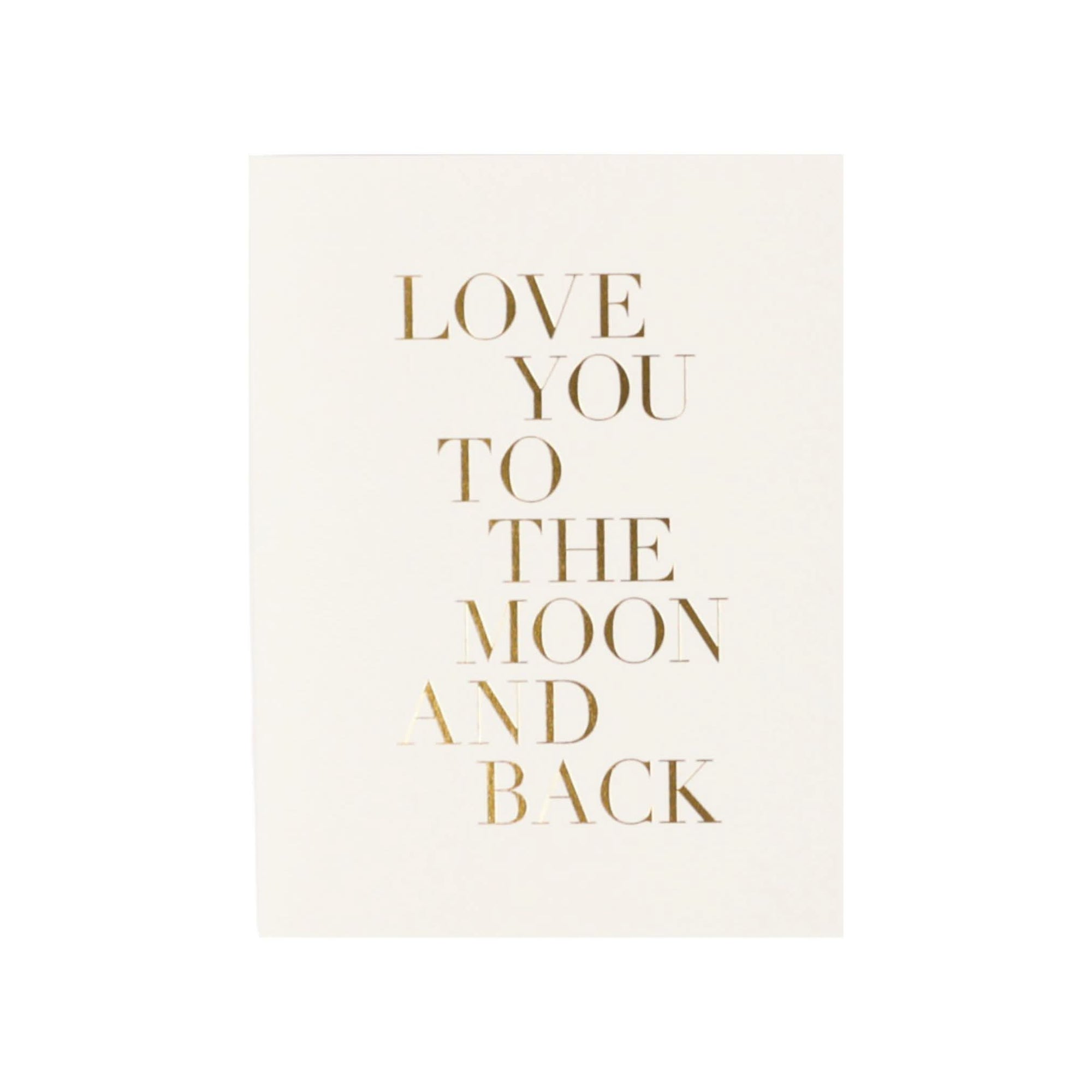 Love You to the Moon Card - Green Fresh Florals + Plants