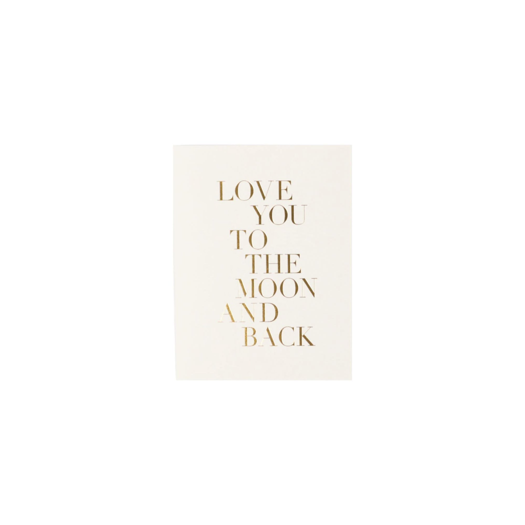 Love You to the Moon Card - Green Fresh Florals + Plants