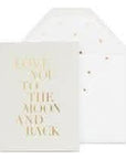 Love You to the Moon Card - Green Fresh Florals + Plants