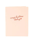 Merry Christmas Darling Card - Green Fresh Florals + Plants