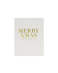 Merry Xmas Card - Green Fresh Florals + Plants