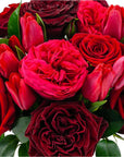 Red Luxe Designer Floral - Green Fresh Florals + Plants