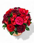 Red Luxe Designer Floral - Green Fresh Florals + Plants