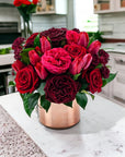 Red Luxe Designer Floral - Green Fresh Florals + Plants