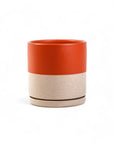 Rust Double - Dipped Gemstone Cylinder - Green Fresh Florals + Plants