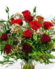 Shades of Red Long - Stem Roses - Green Fresh Florals + Plants