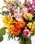 Tall Seasonal Designer Mix - Green Fresh Florals + Plants