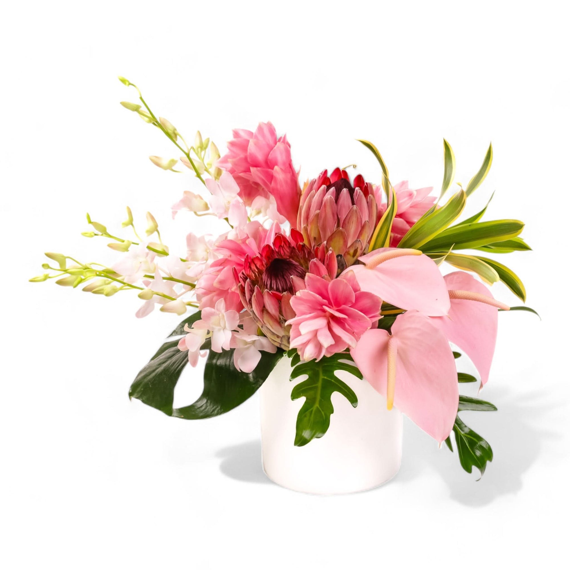 Tropical Blush Designer Floral - Green Fresh Florals + Plants