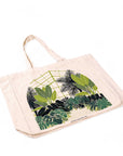 Tropical Conservatory Tote - Green Fresh Florals + Plants