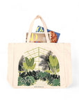 Tropical Conservatory Tote - Green Fresh Florals + Plants