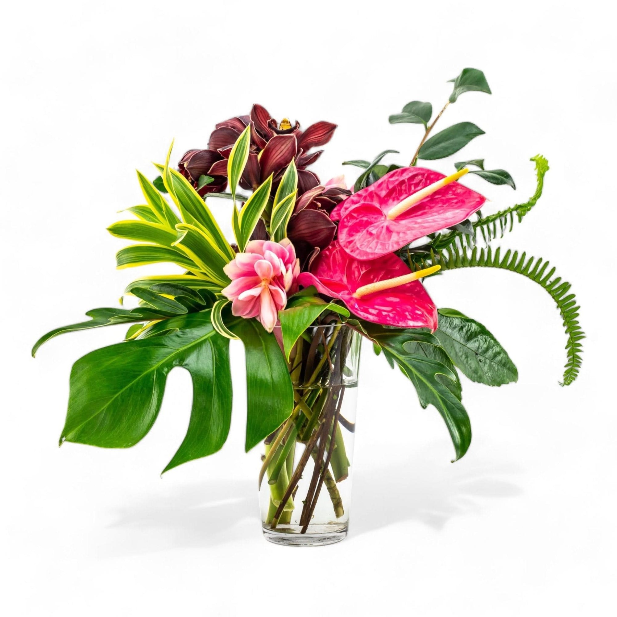 Tropical Vibes Designer Floral - Green Fresh Florals + Plants