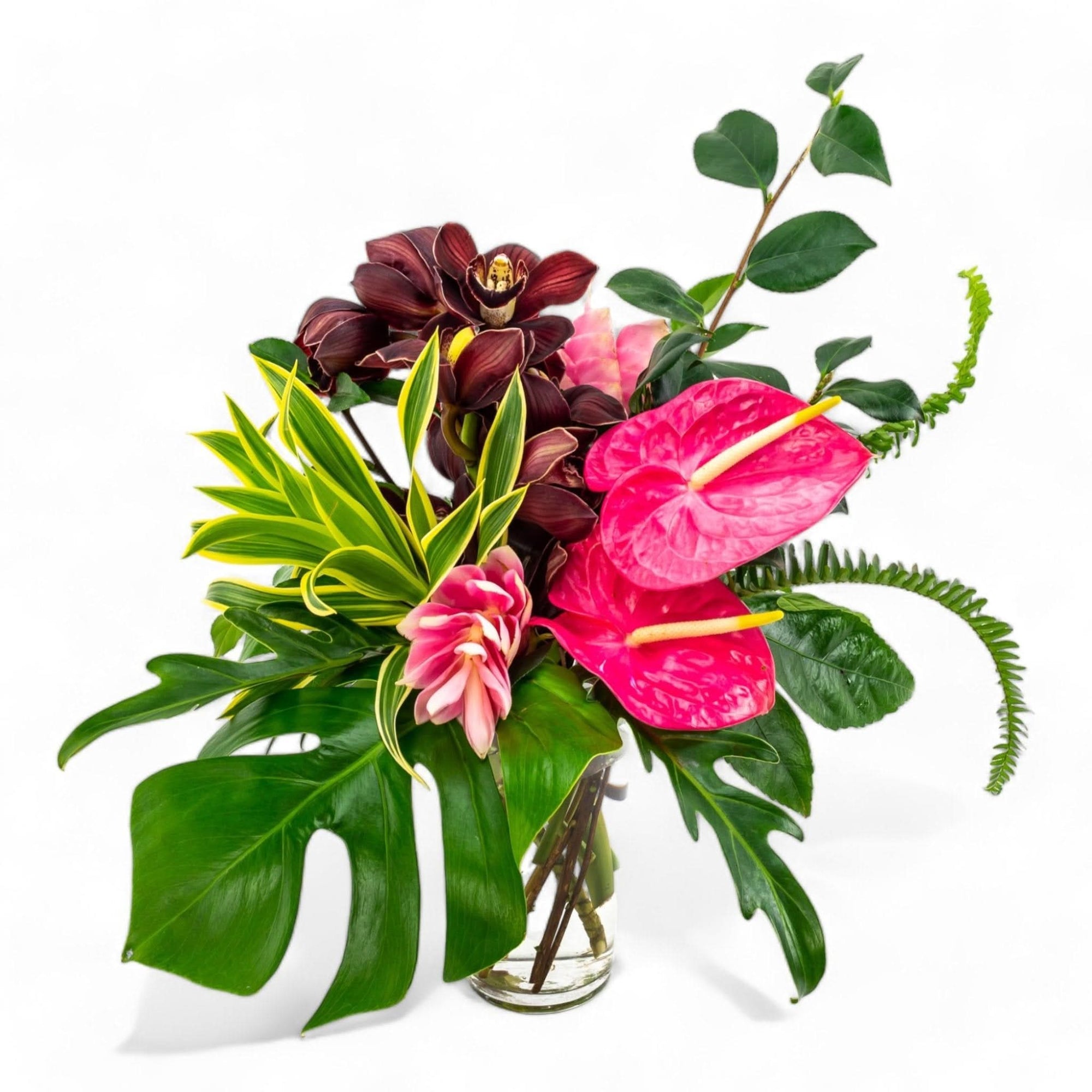 Tropical Vibes Designer Floral - Green Fresh Florals + Plants