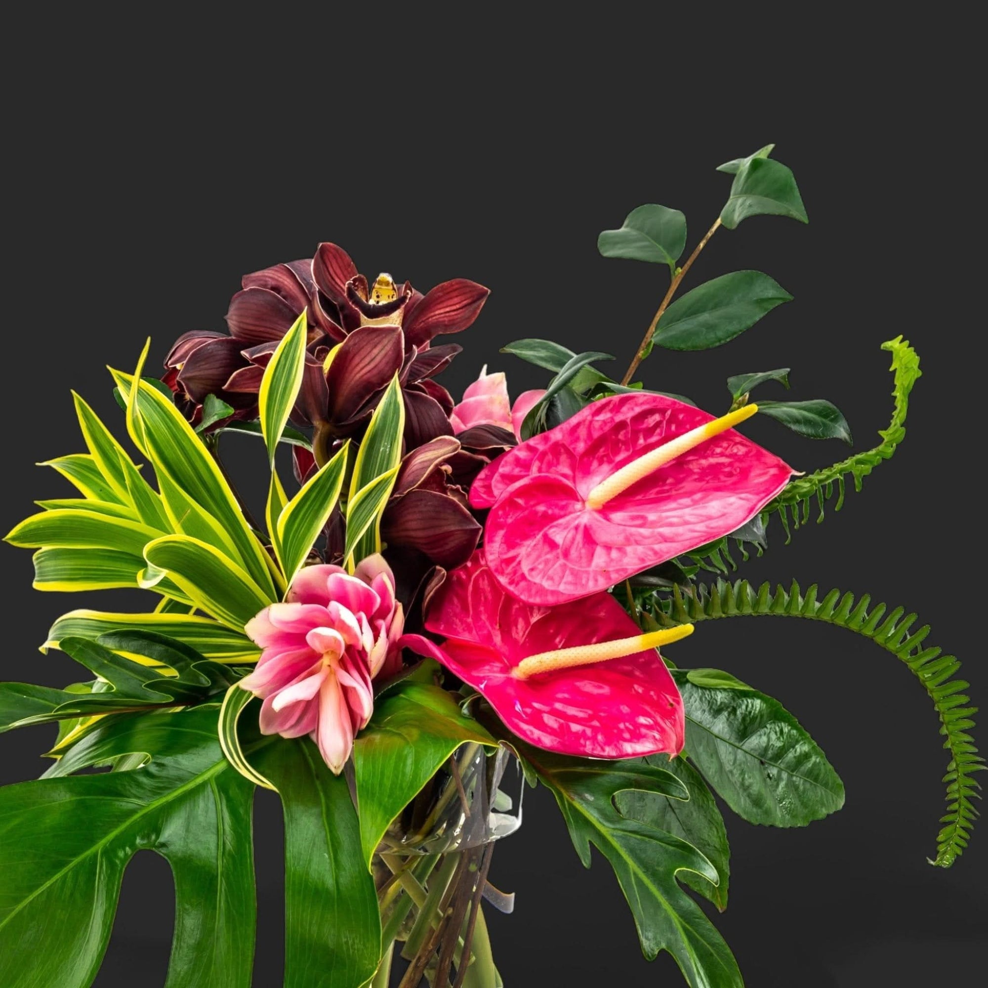 Tropical Vibes Designer Floral - Green Fresh Florals + Plants
