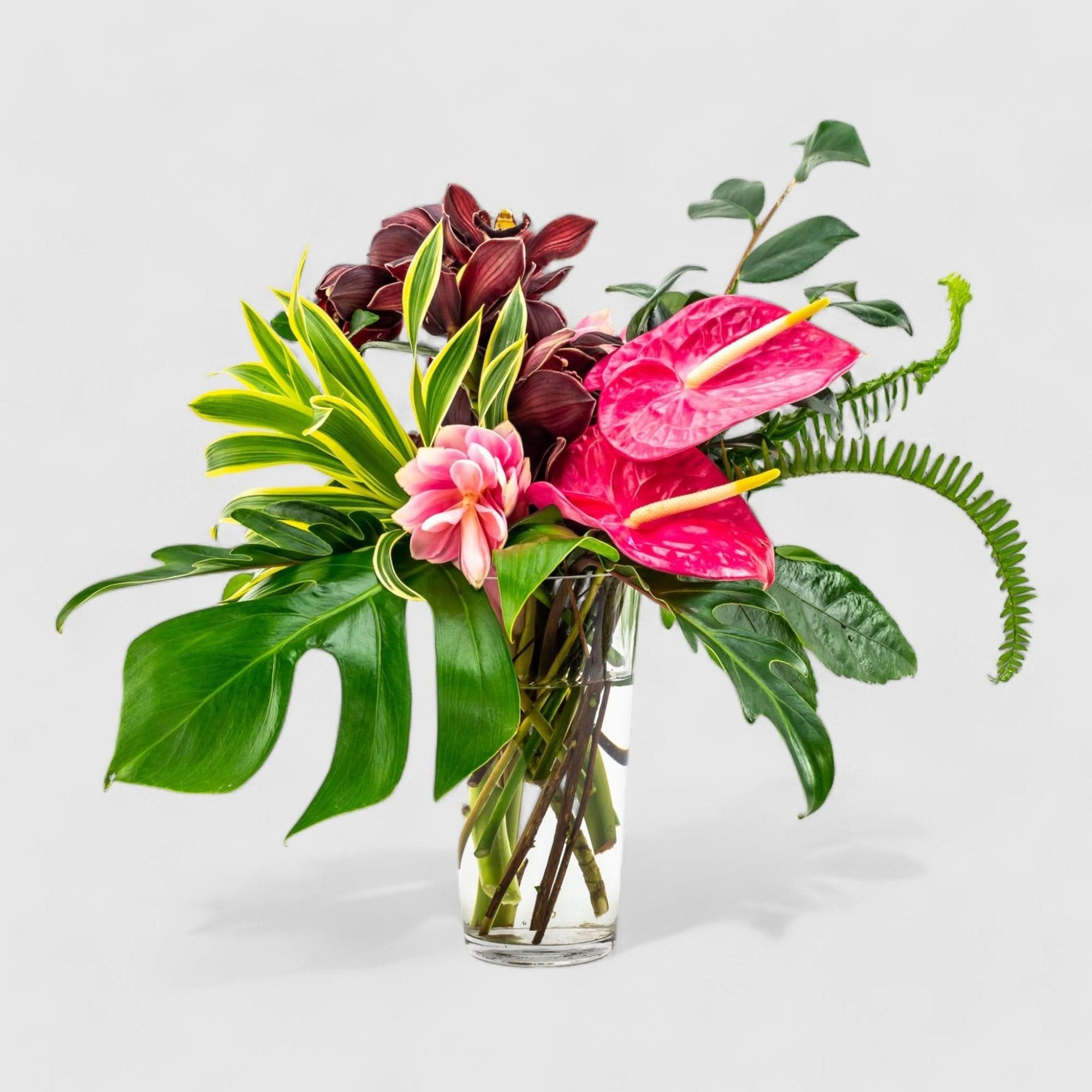Tropical Vibes Designer Floral - Green Fresh Florals + Plants