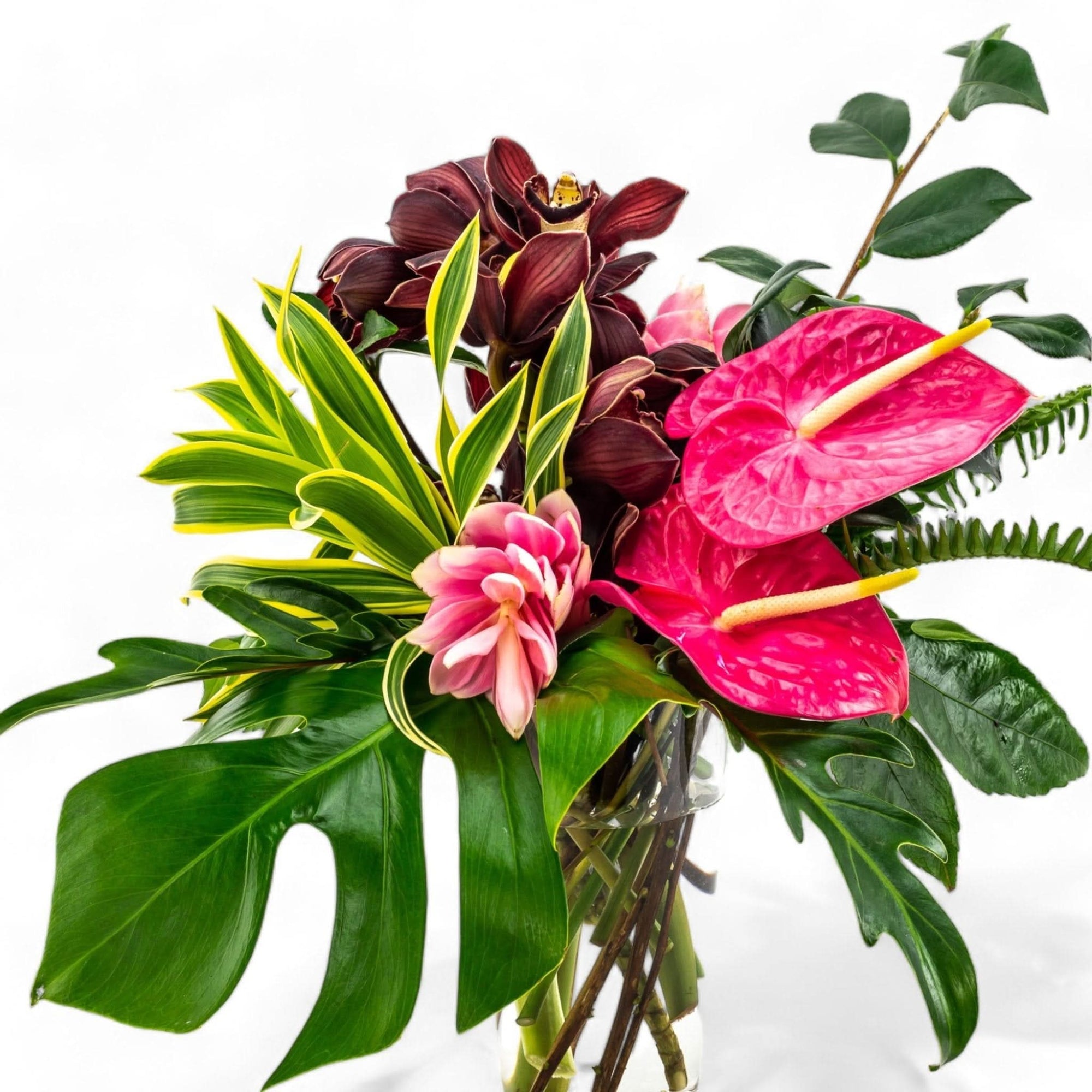 Tropical Vibes Designer Floral - Green Fresh Florals + Plants