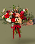 Winter Hand - Tied Bouquet - Green Fresh Florals + Plants