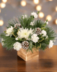Wintry White Delight - Green Fresh Florals + Plants