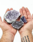 Amethyst Gemstone - Green Fresh Florals + Plants