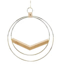 Brass Ring V Hanger - Green Fresh Florals + Plants