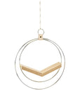 Brass Ring V Hanger - Green Fresh Florals + Plants