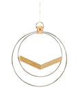 Brass Ring V Hanger - Green Fresh Florals + Plants