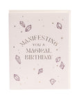 Crystal Manifest Magic Card - Green Fresh Florals + Plants