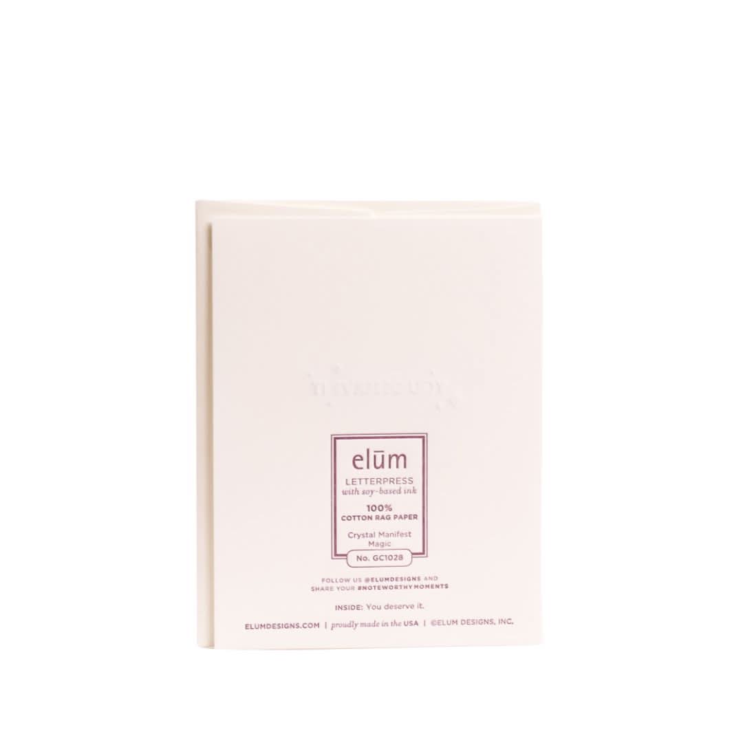 Crystal Manifest Magic Card - Green Fresh Florals + Plants