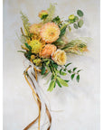 Earthy A la Carte Wedding Bridesmaid Bouquet - Green Fresh Florals + Plants