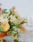 Earthy A la Carte Wedding Centerpiece - Green Fresh Florals + Plants